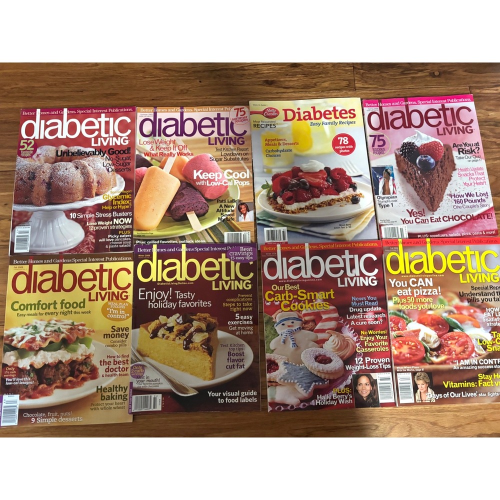 8 Diabetic Living Magazines Better Homesโ and Gardens Recipes Health 2005-2008
